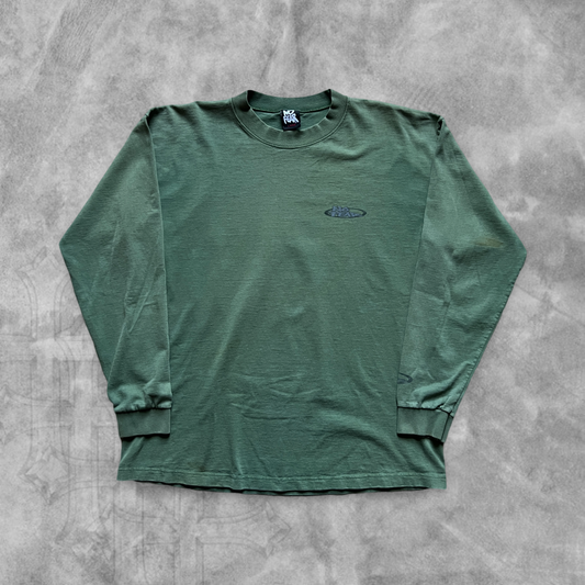 Olive Green No Fear Long Sleeve Shirt 1990s (L)