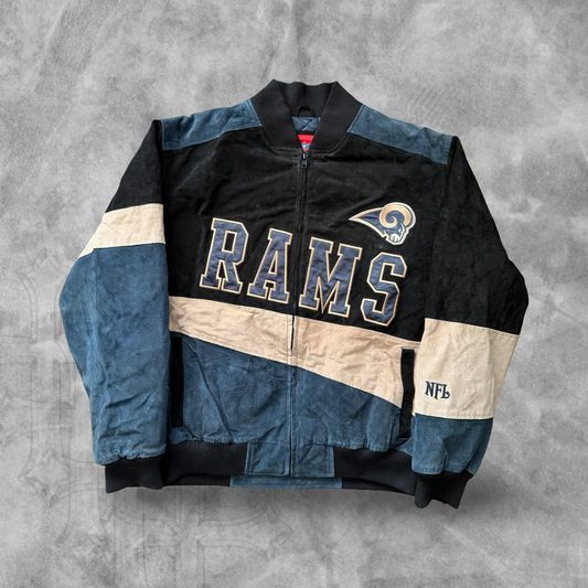 Suede Saint Louis Rams Varsity Jacket 2000s (XL)