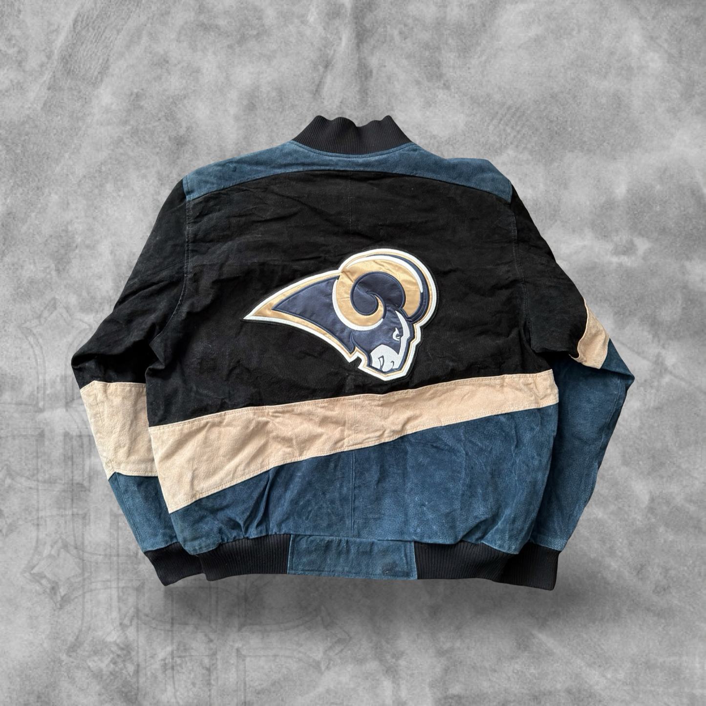 Suede Saint Louis Rams Varsity Jacket 2000s (L)