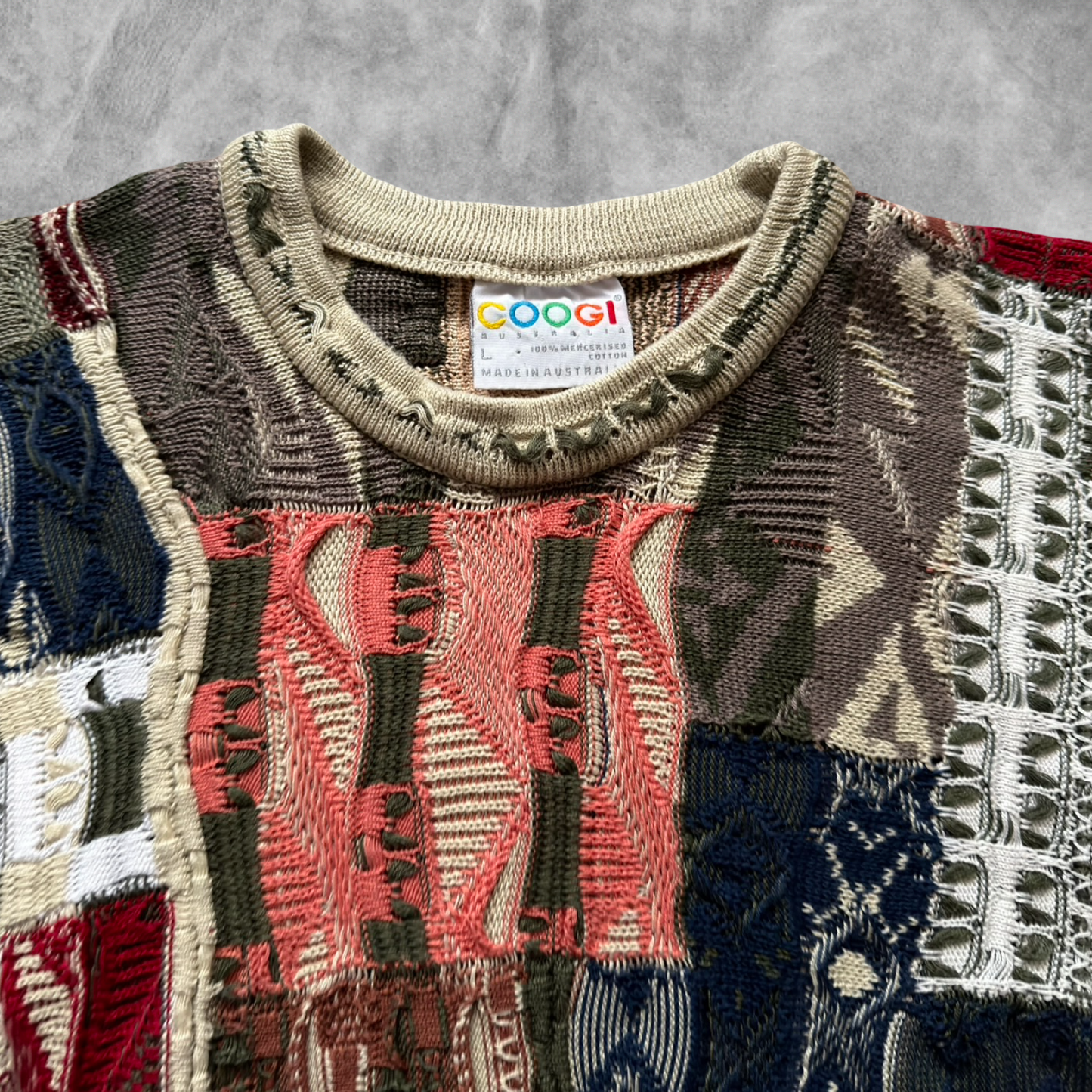 Multicolored Textured Coogi Sweater 1990s (M)
