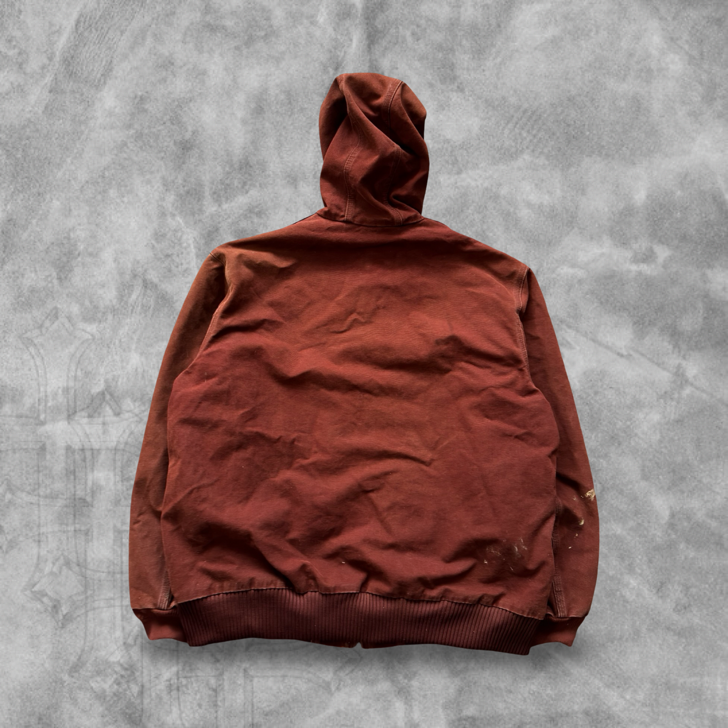 Rustic Red Carhartt Hooded Jacket  2000s (XL)