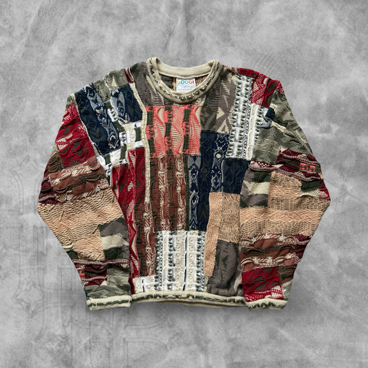 Multicolored Textured Coogi Sweater 1990s (M)