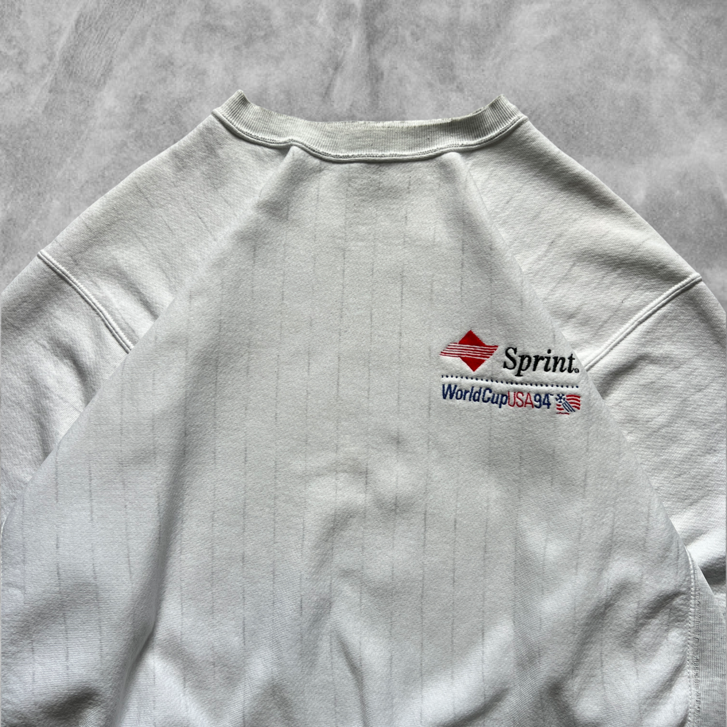 White Pinstripe World Cup Sweatshirt 1994 (XL)