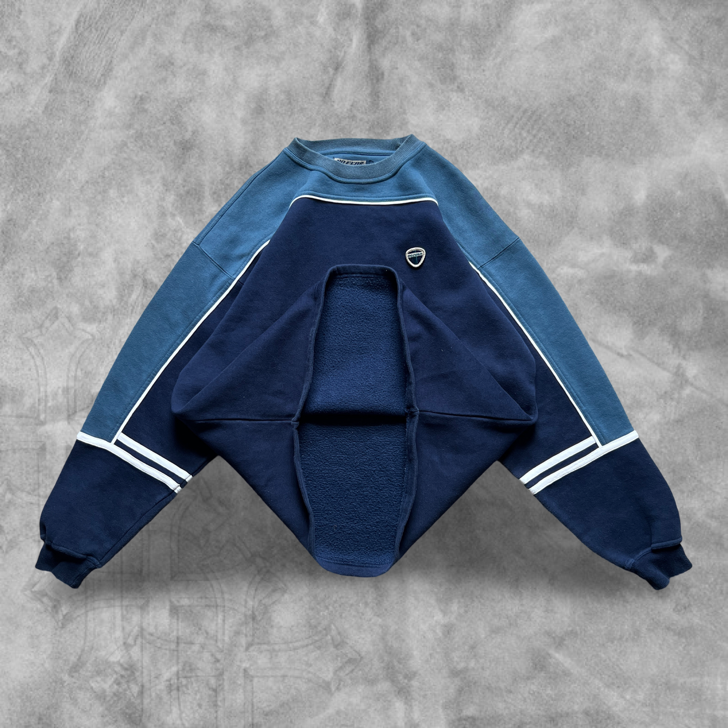 Navy Blue No Fear Sweatshirt 1990s (L)