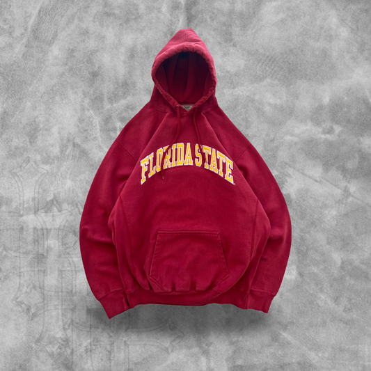 Faded Red Florida State Hoodie 1990s (XL)