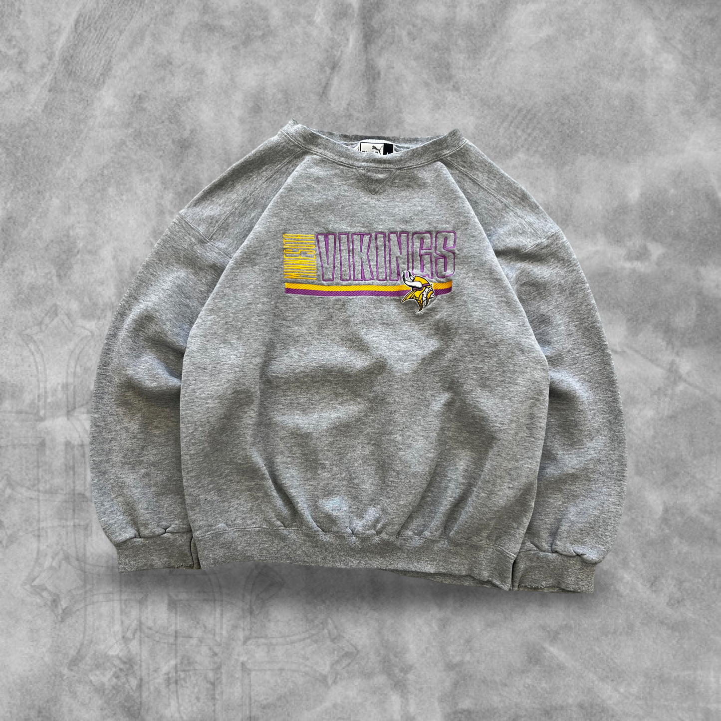 Grey Minnesota Vikings Sweatshirt 1990s (M)