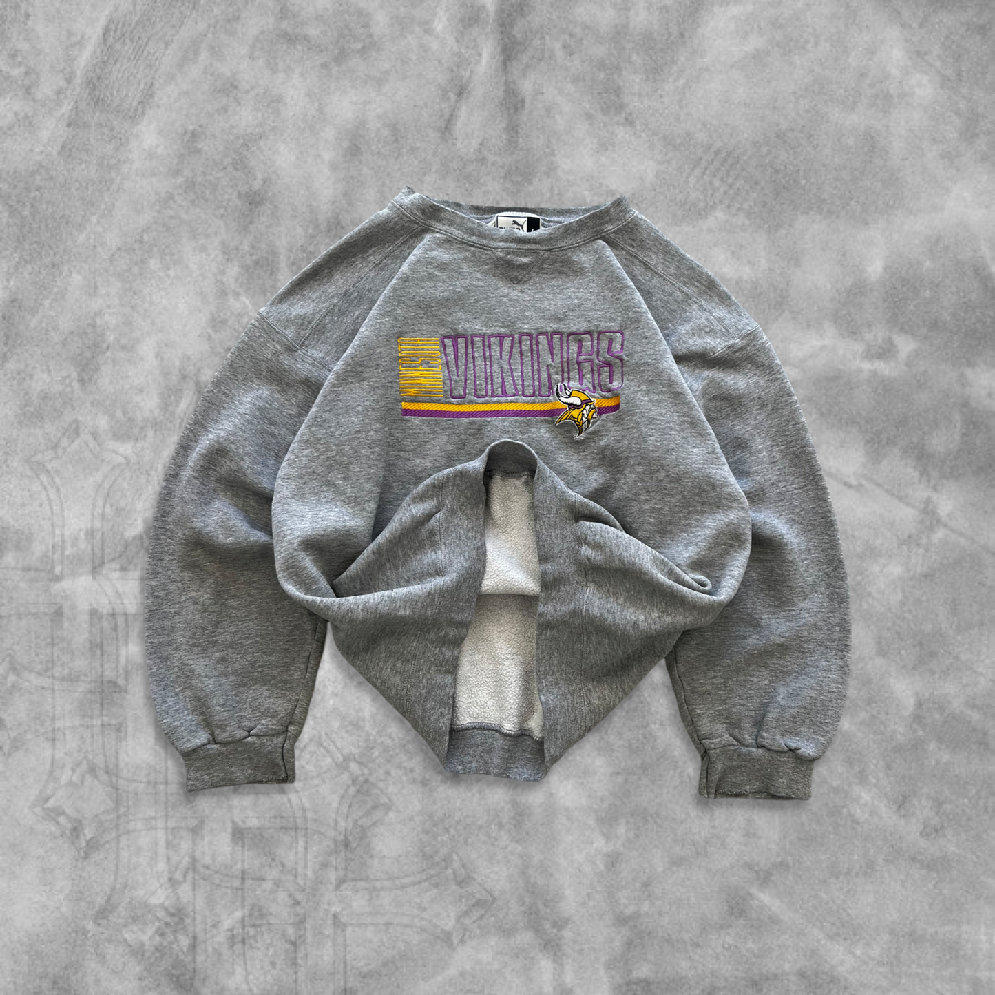 Grey Minnesota Vikings Sweatshirt 1990s (M)