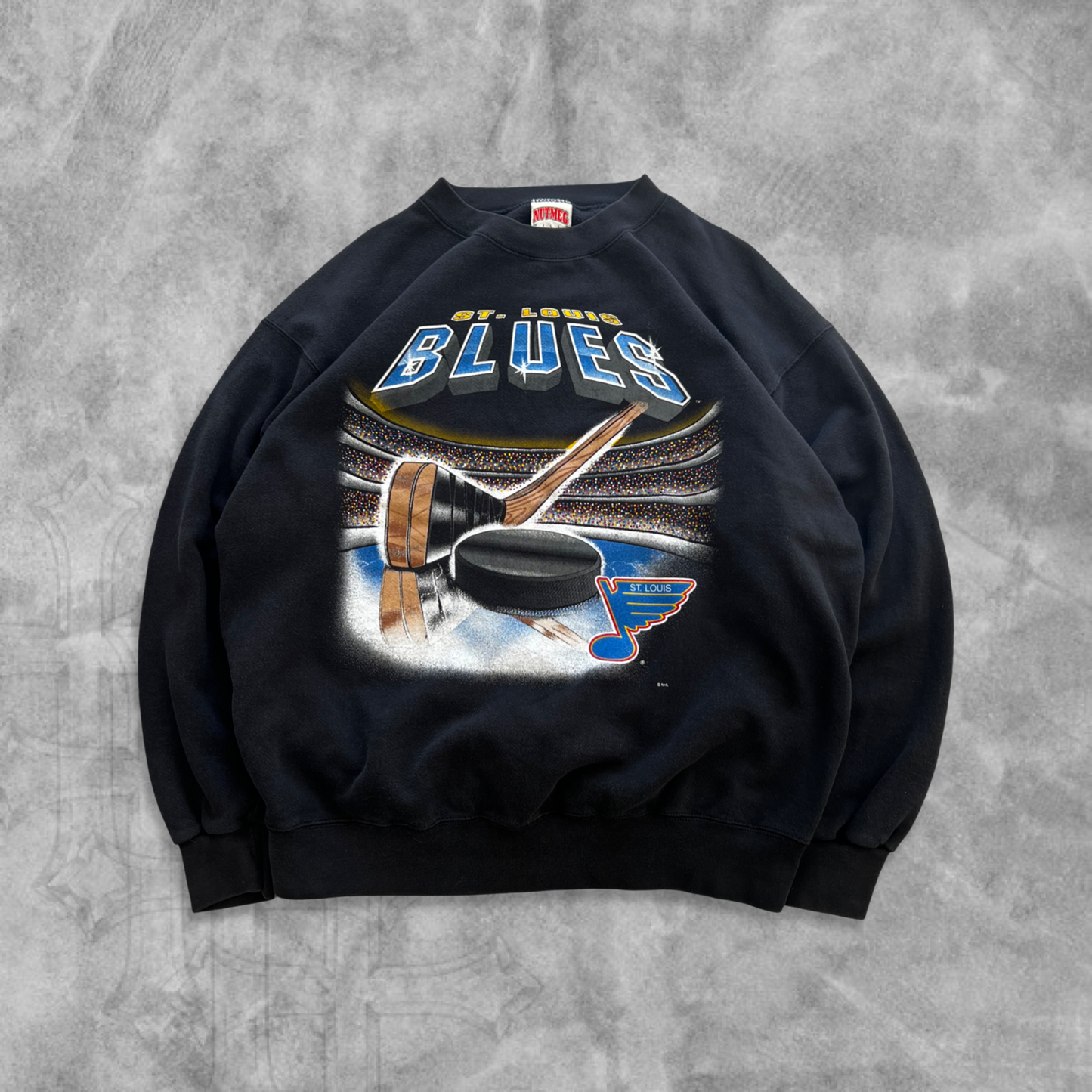 Black Saint Louis Blues Sweatshirt  1990s (L)