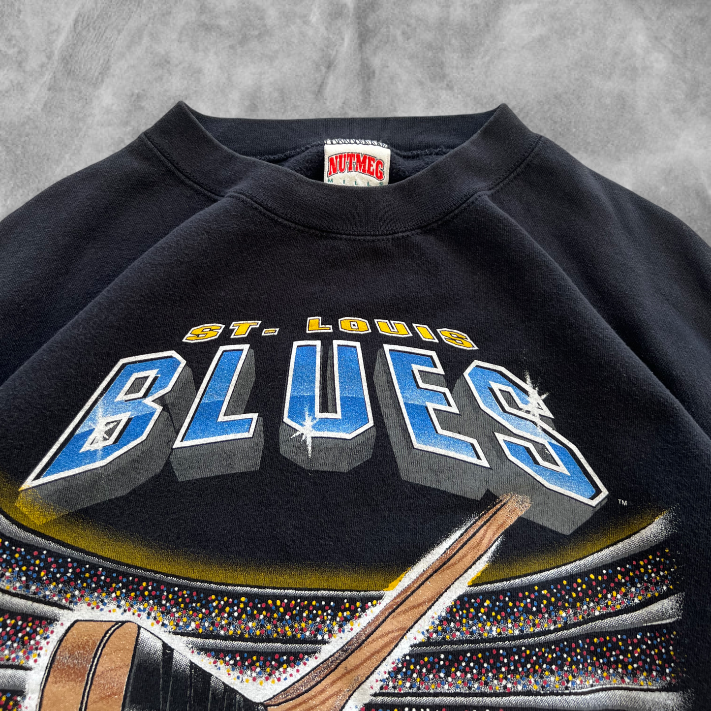 Black Saint Louis Blues Sweatshirt  1990s (L)