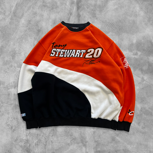 Multicolored Tony Stewart Nascar Sweatshirt 1990s (XL)