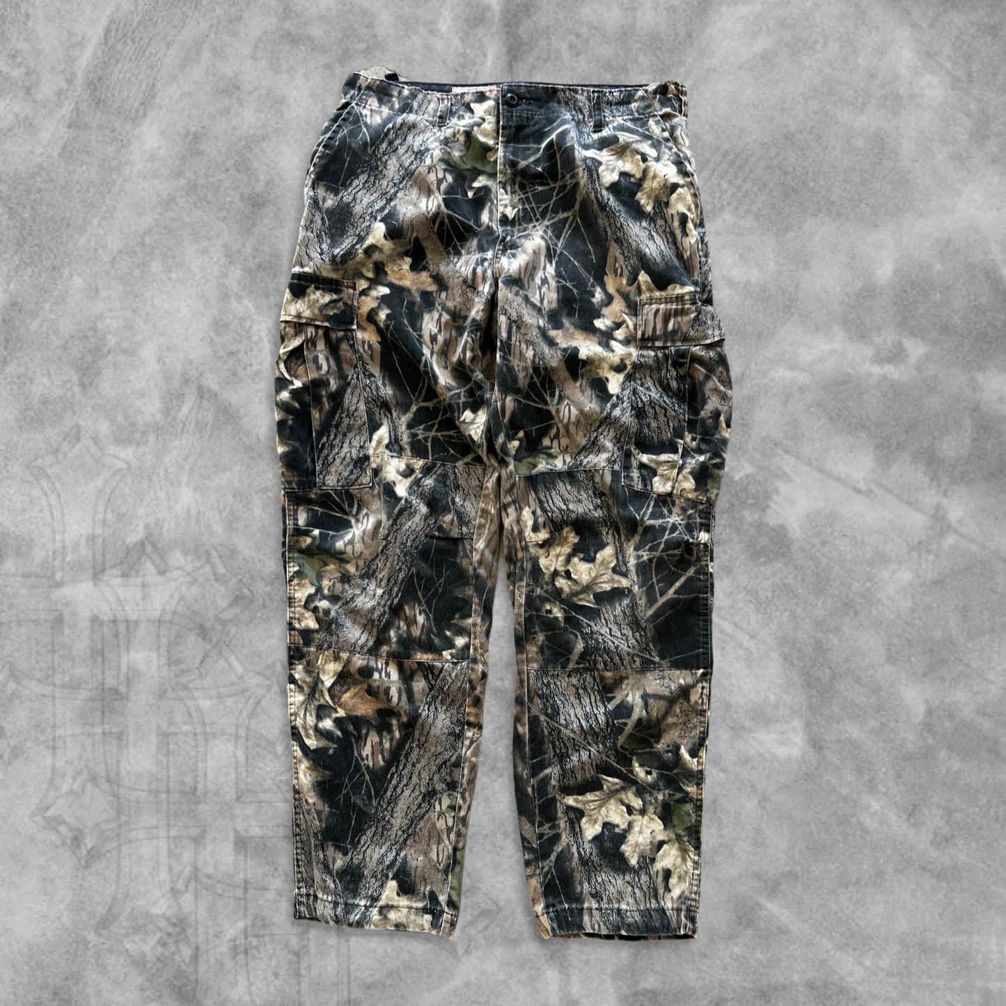 Realtree Camo Double Knee Cargo Pants 1990s (36x34)