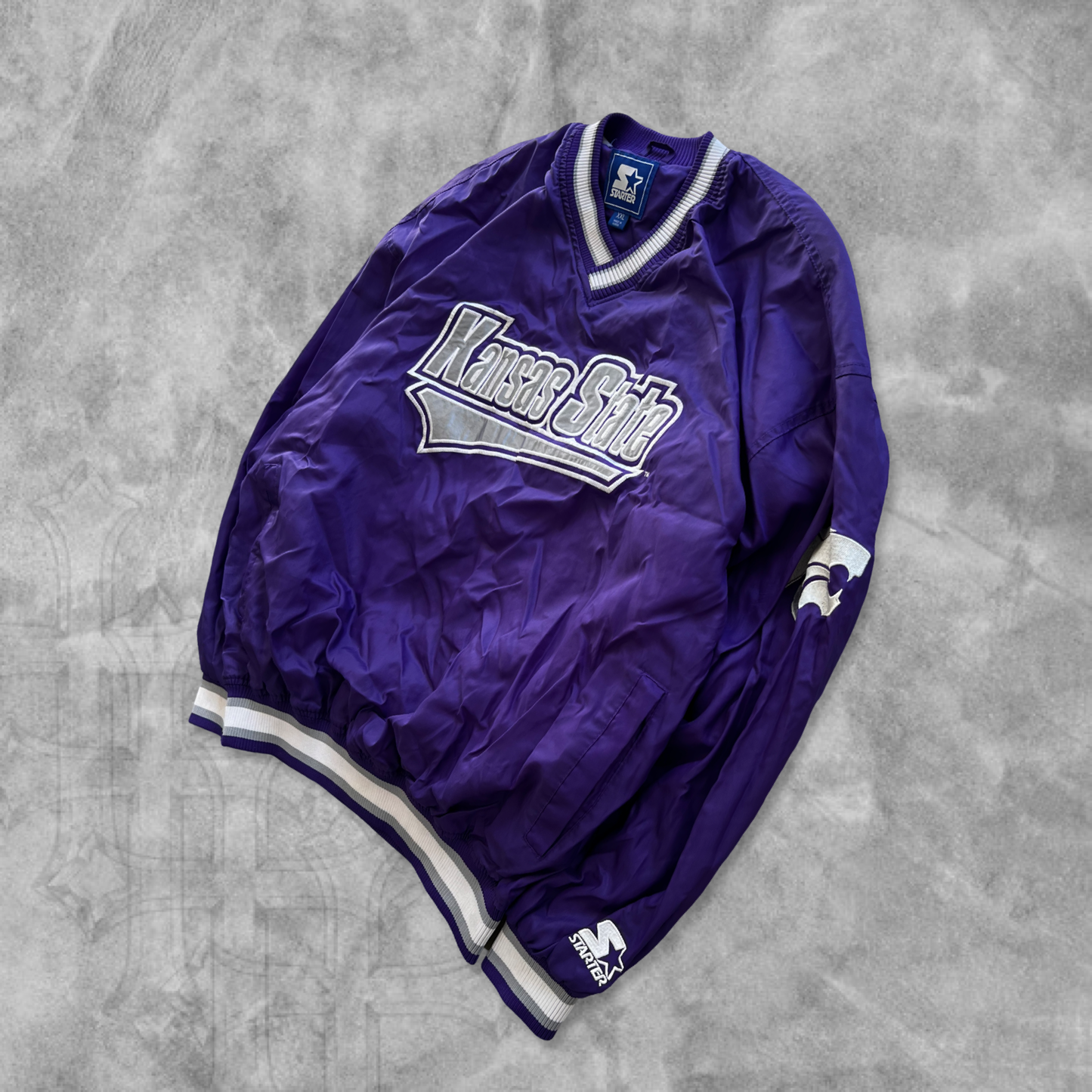 Purple Kansas State Starter Pullover 2000s (XXL)