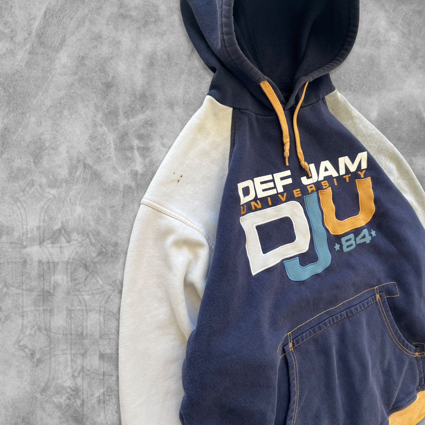 Navy Blue Def Jam University Sweatshirt 2000s (XL)