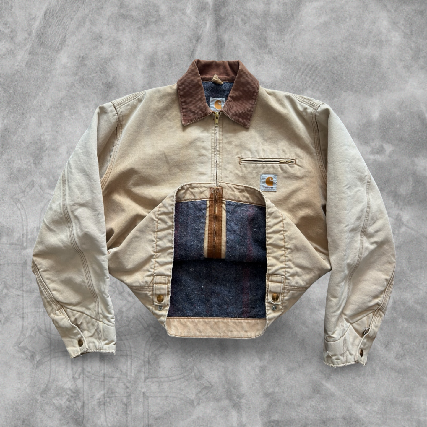 Faded Tan Carhartt Detroit Jacket 1990s (M)