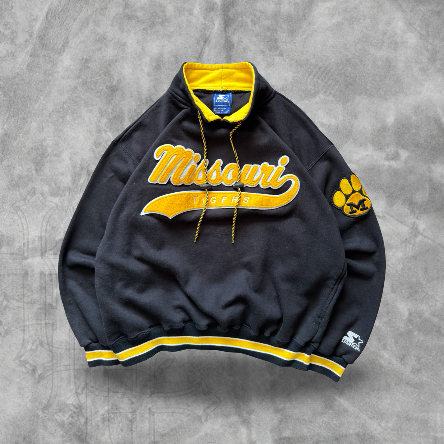 Black Missouri Tigers Starter Pullover 1990s (M)