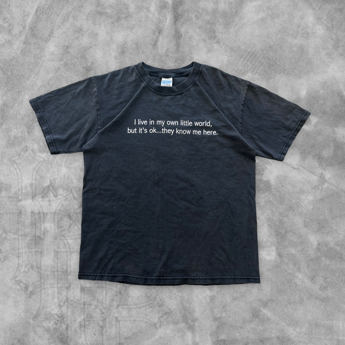 Faded Black In My Own Little World Shirt 1990s (M)