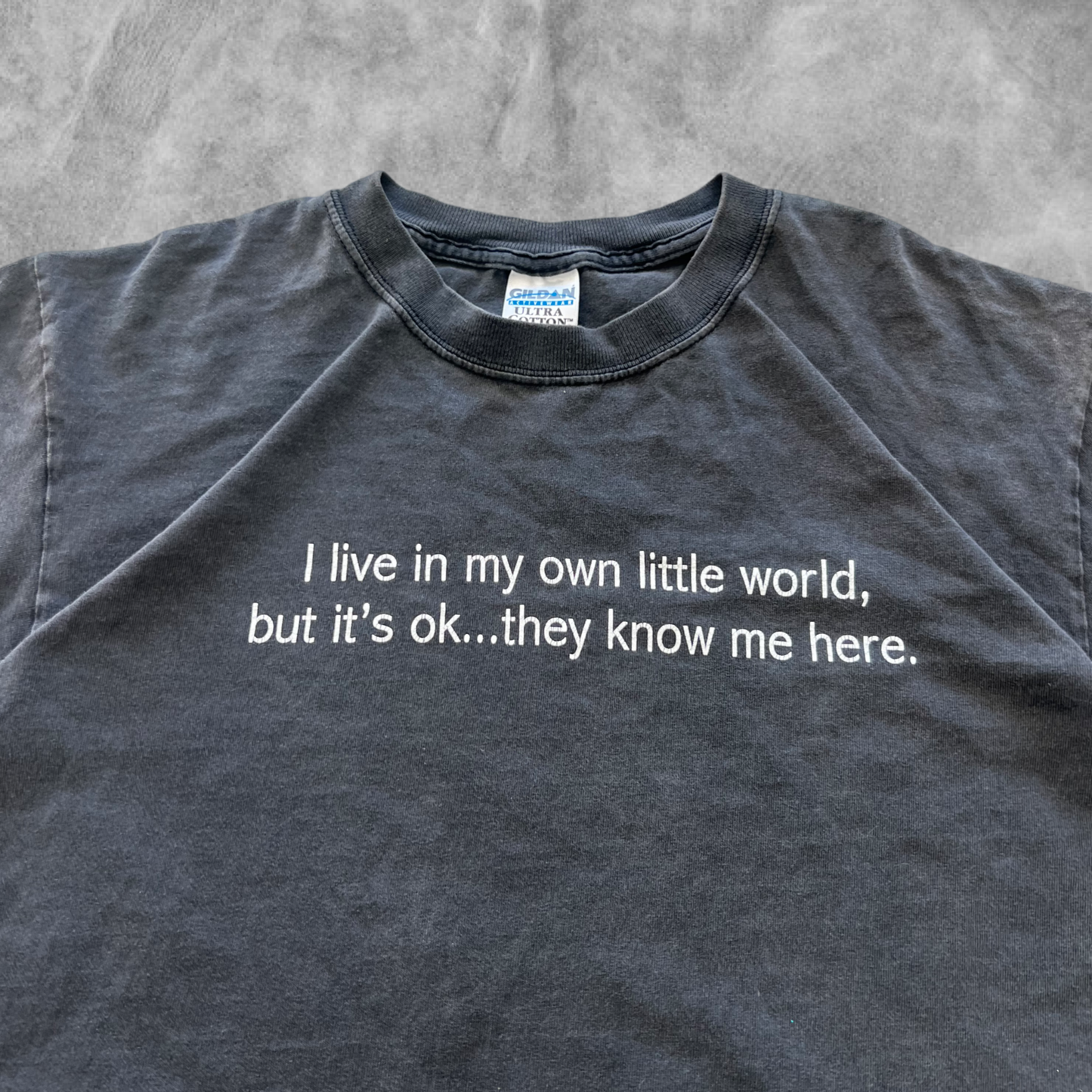 Faded Black In My Own Little World Shirt 1990s (M)