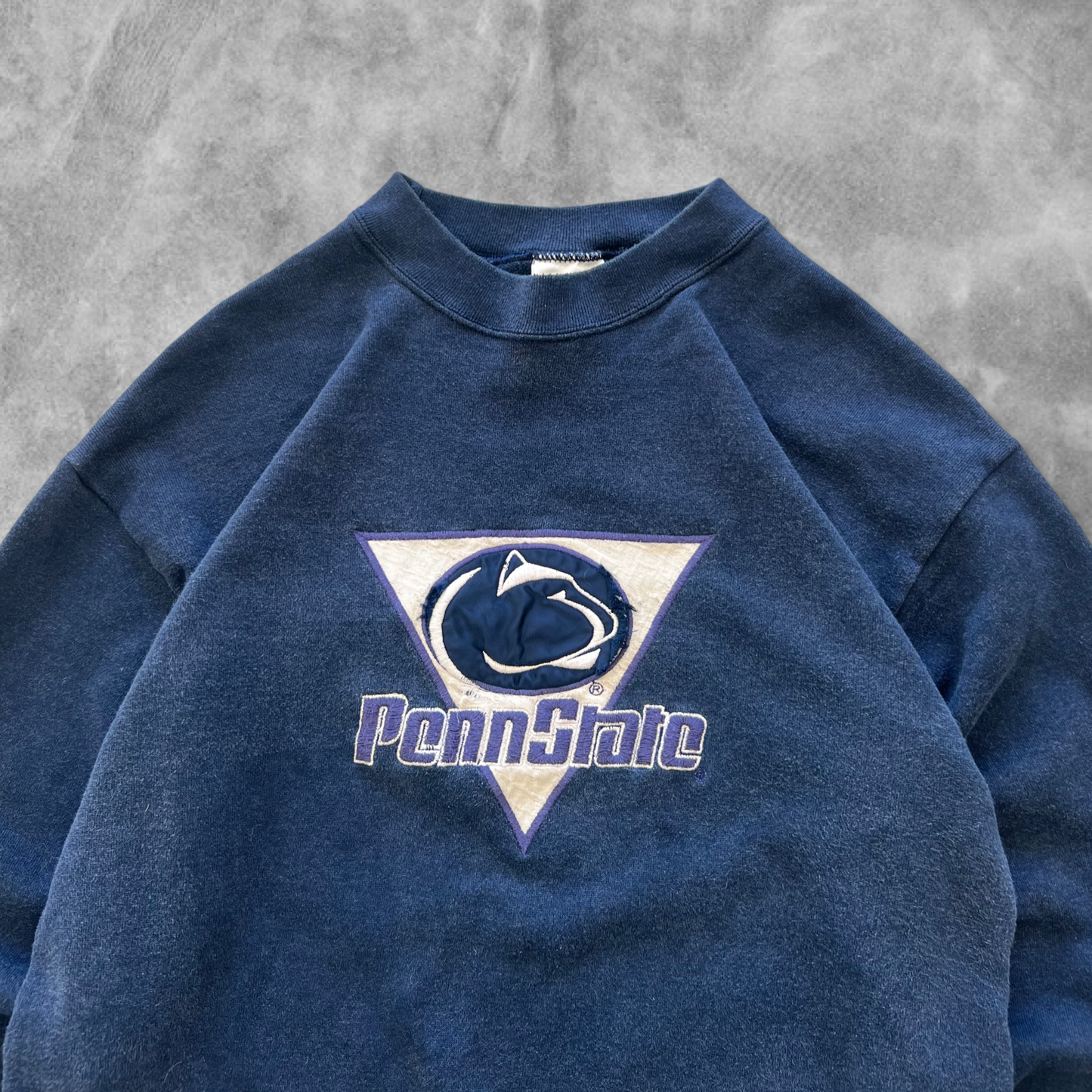 Faded Navy Blue Penn State Sweatshirt 1990s (M)