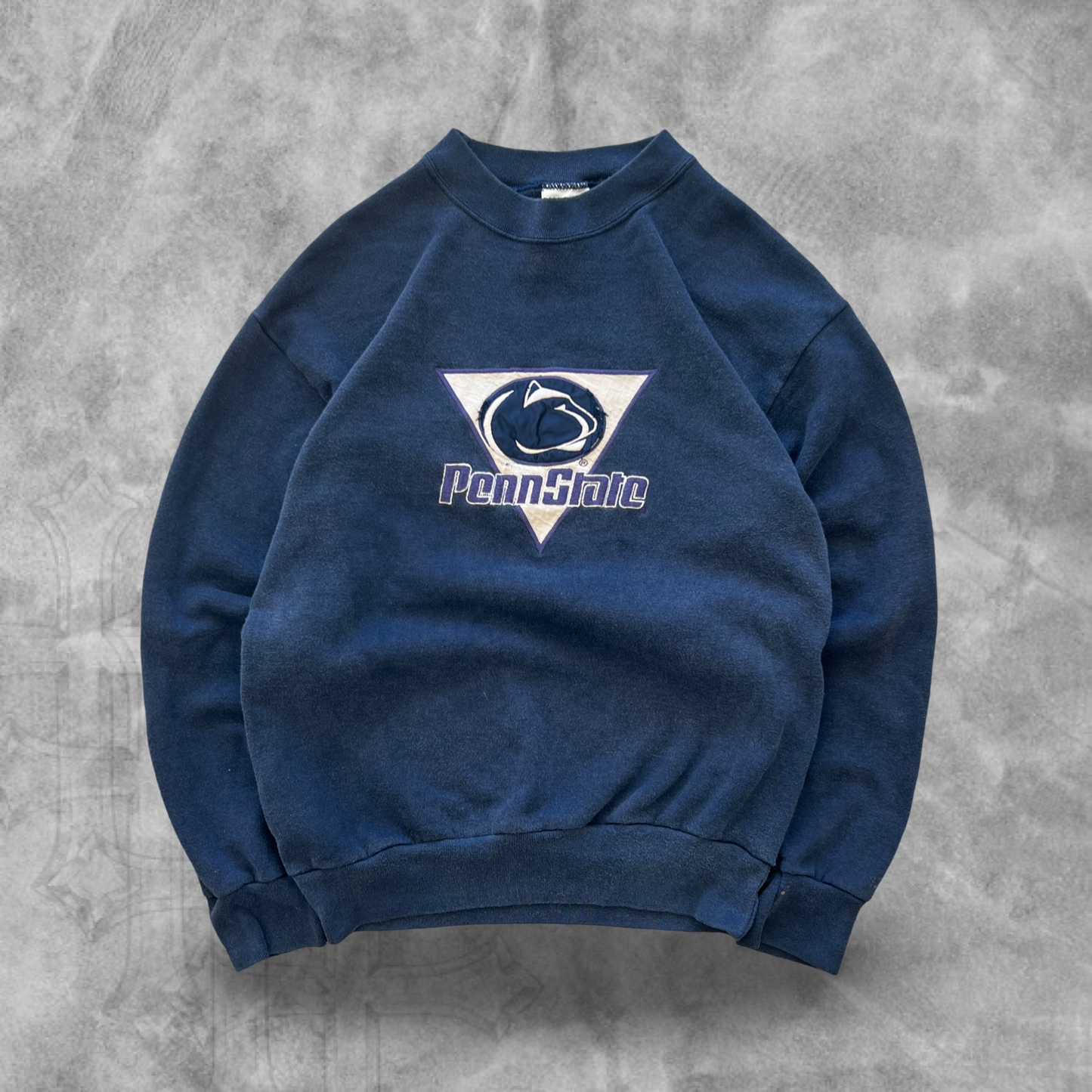 Faded Navy Blue Penn State Sweatshirt 1990s (M)