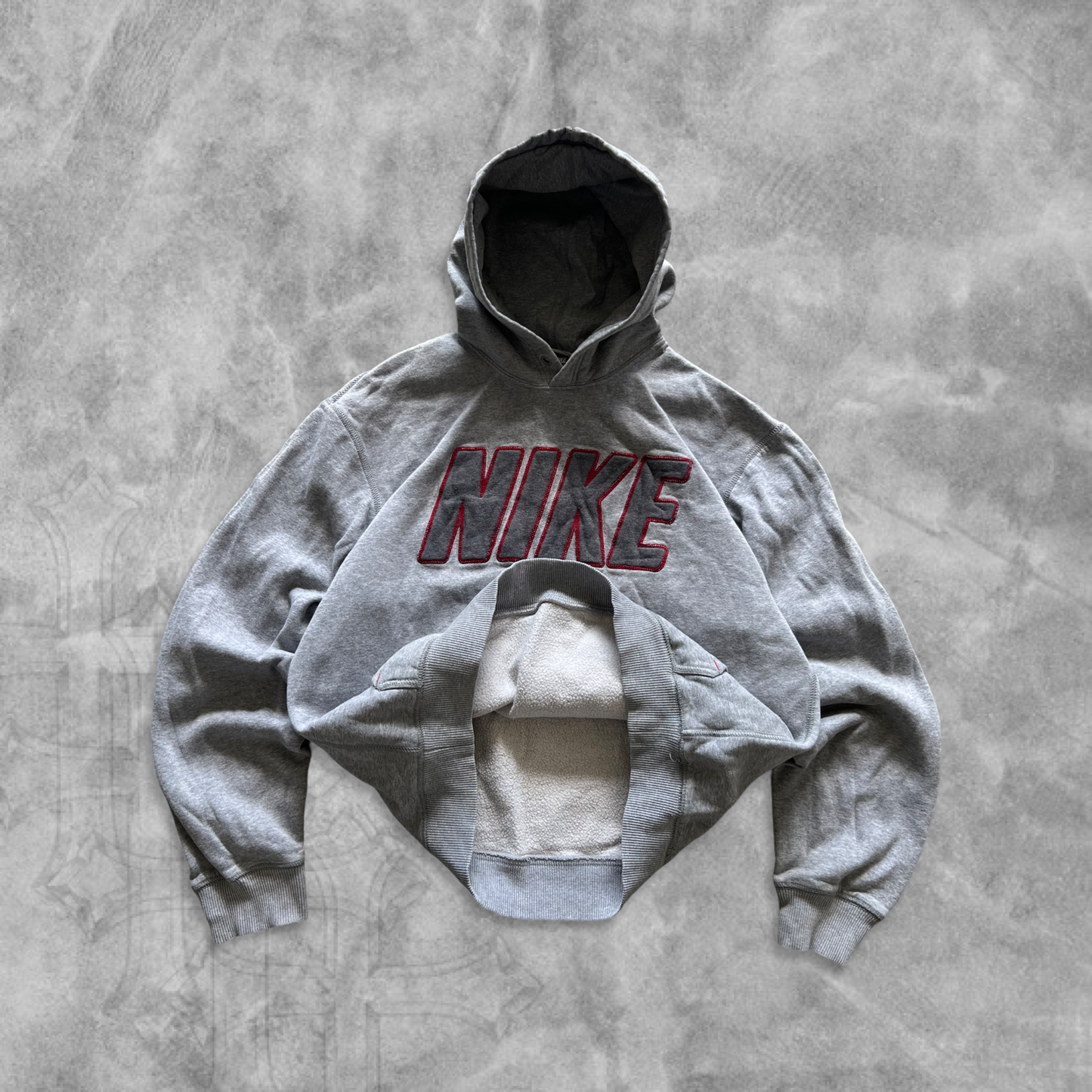 Grey Nike Athletic Hoodie 2000s (M)