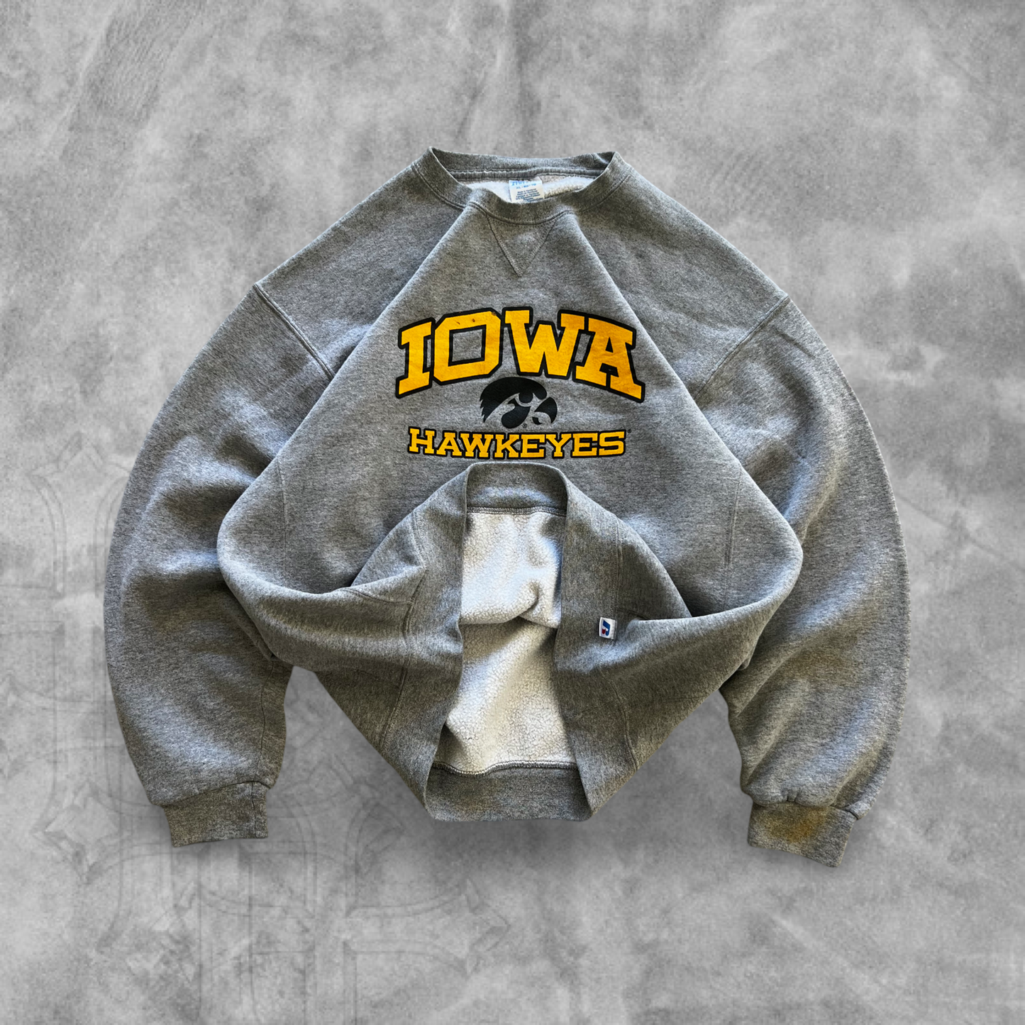 Grey Iowa Hawkeyes Sweatshirt 1990s