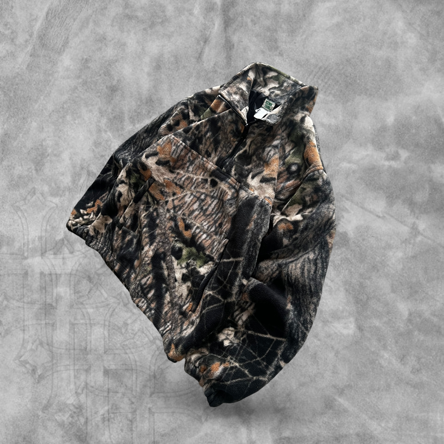 Camo Realtree Fleece Quarter Zip 1990s (M)