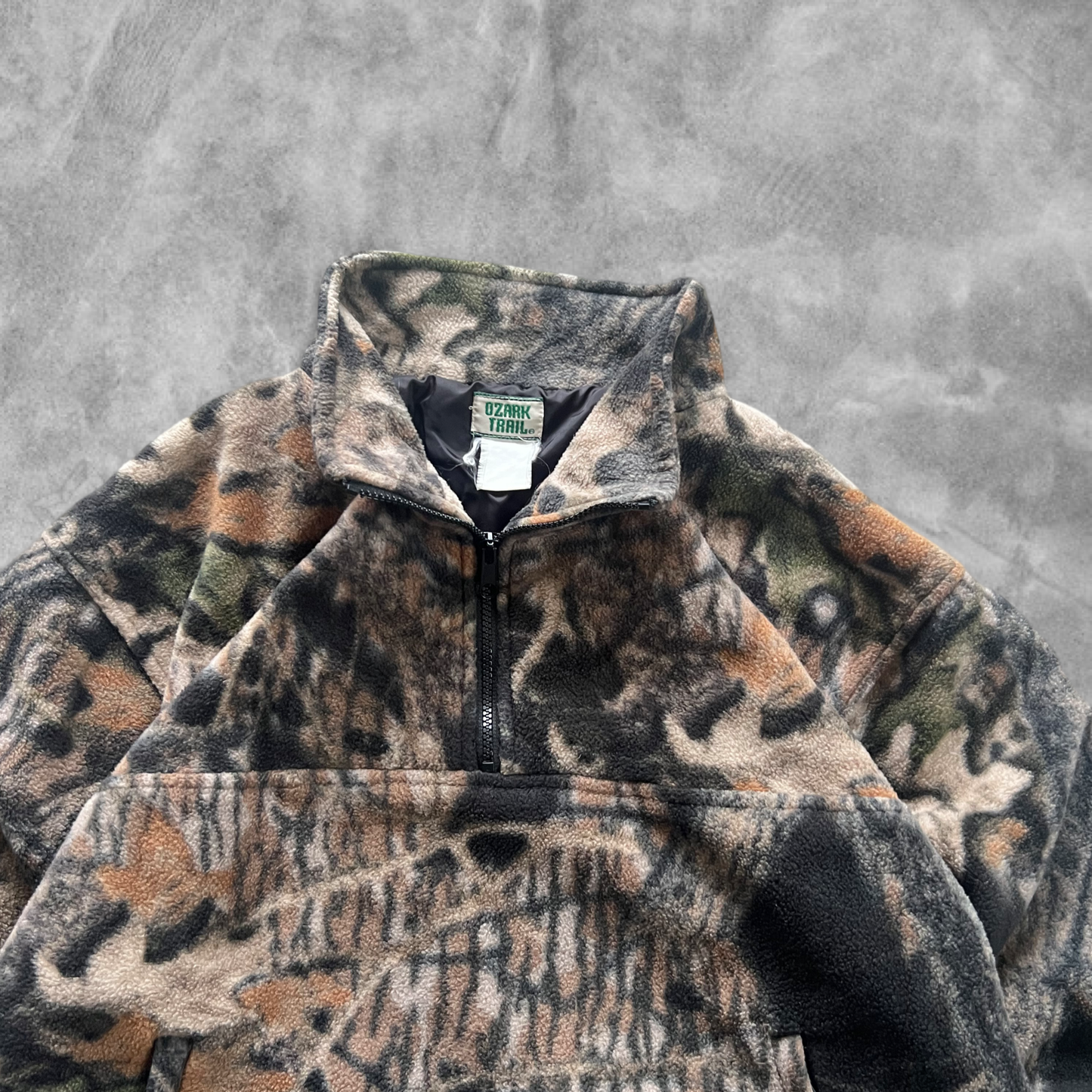 Camo Realtree Fleece Quarter Zip 1990s (M)