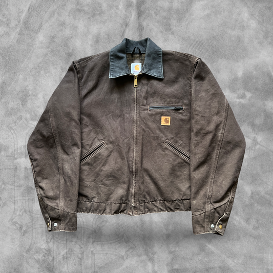 Chocolate Brown Carhartt Detroit Jacket 2000s (S)