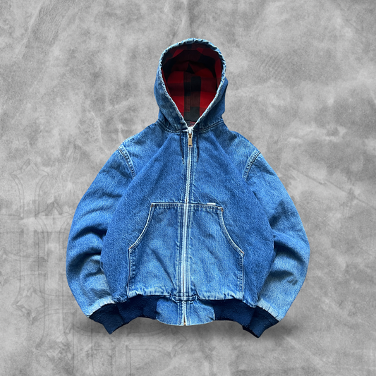 Denim Hooded Carhartt Jacket 1989 (S)