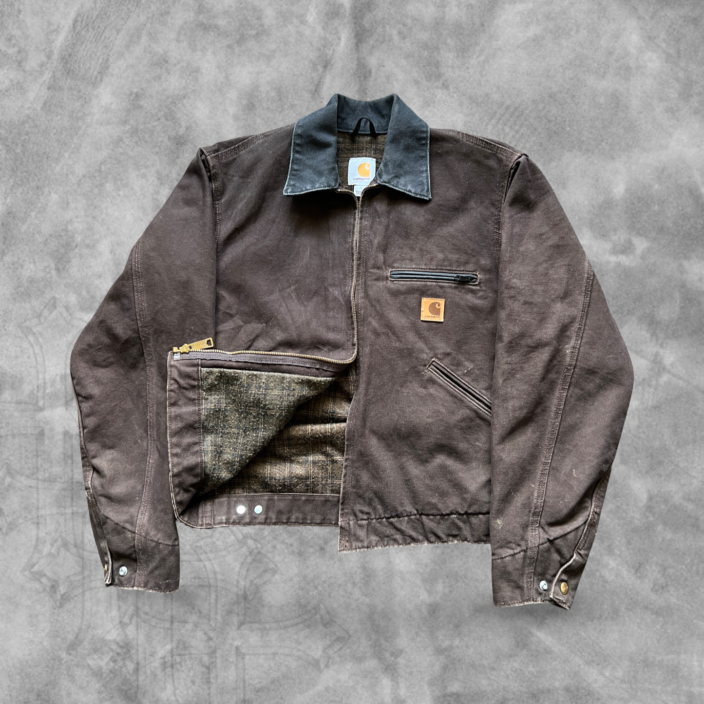 Chocolate Brown Carhartt Detroit Jacket 2000s (S)