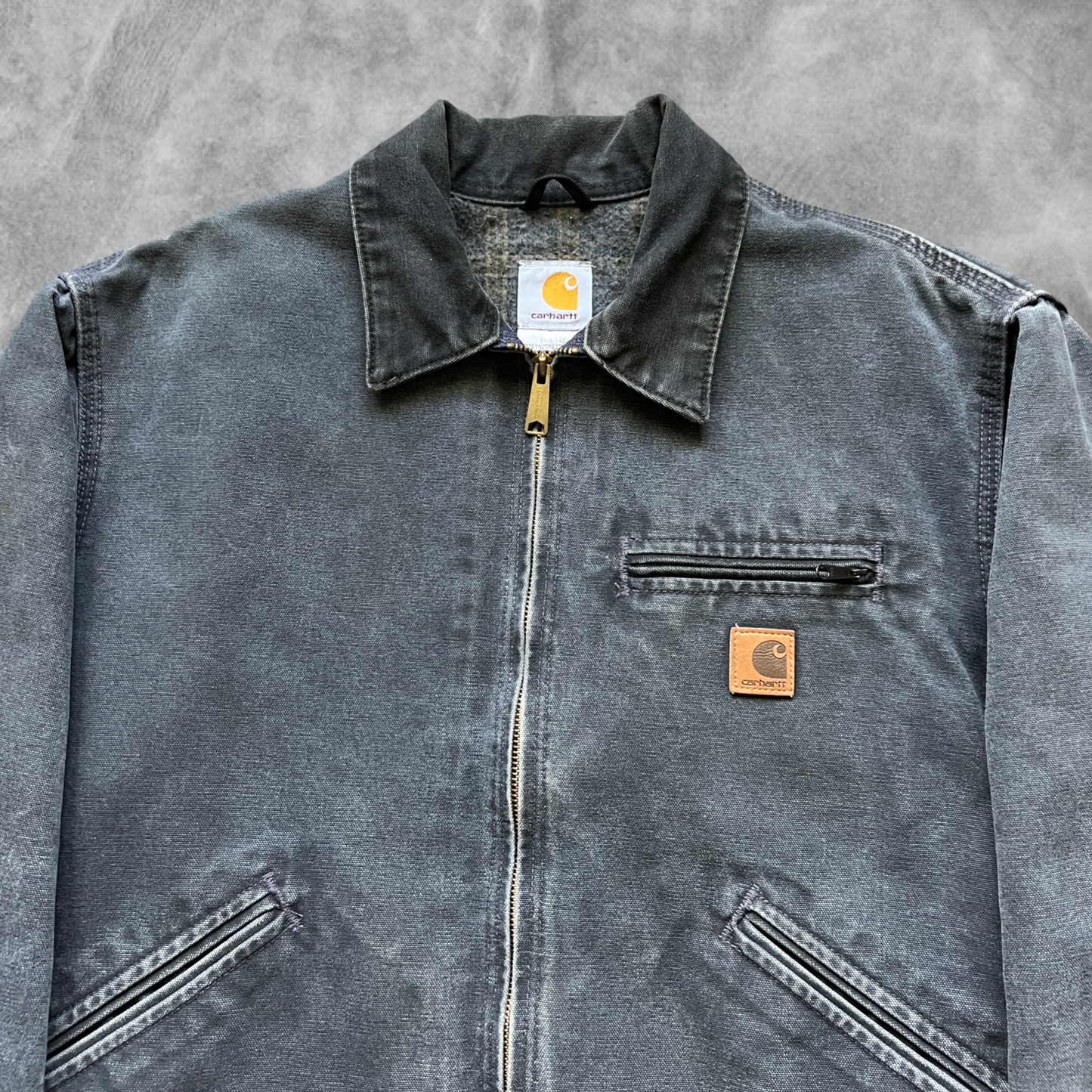 Petrol Grey Carhartt Detroit Jacket 2000s (L)