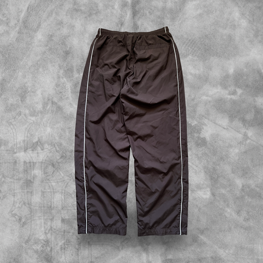 Chocolate Brown Nike Essential Track Pants 2000s (L)