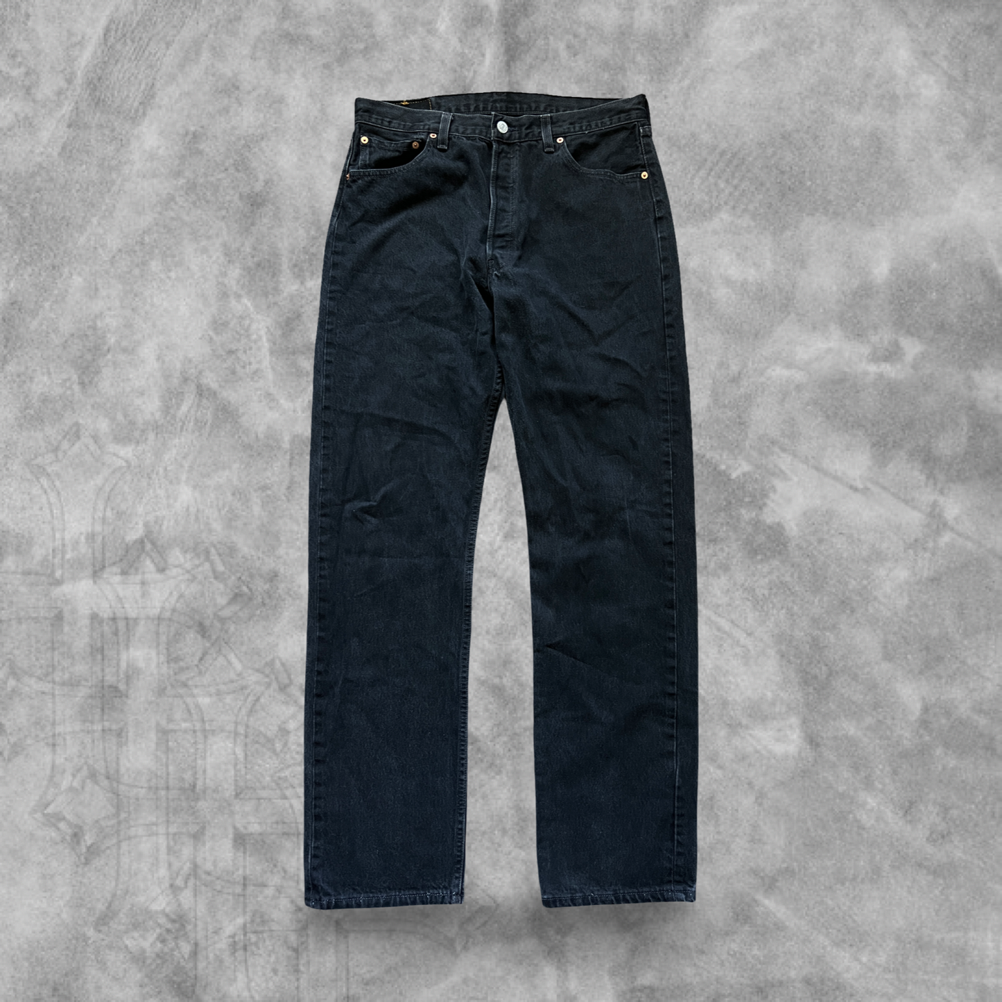 Black Denim Levis 501’s 1990s (34x34)