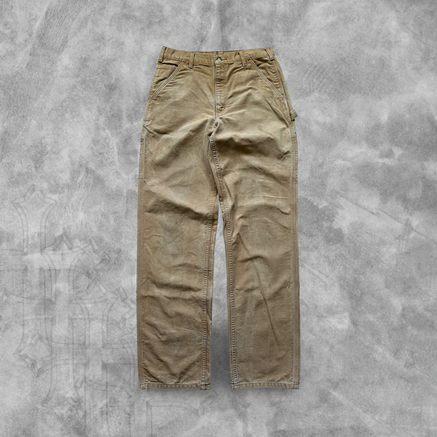 Camel Carhartt Carpenter Pants 2000s (33x36)