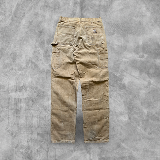 Camel Carhartt Carpenter Pants 2000s (33x36)