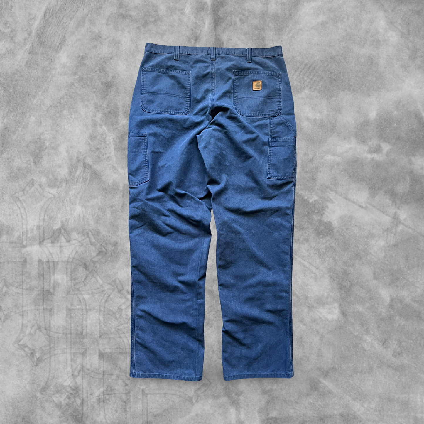 Navy Blue Carhartt Carpenter Pants 2000s (38x34)