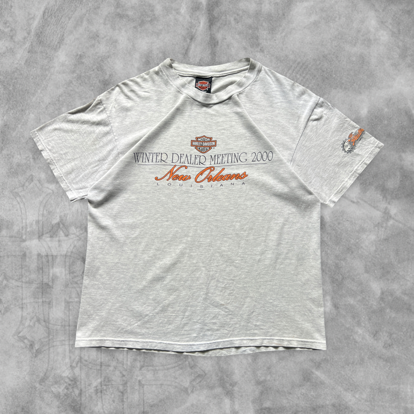 Heather Gray Harley Davidson Sound Of Soul Shirt 2000 (M)