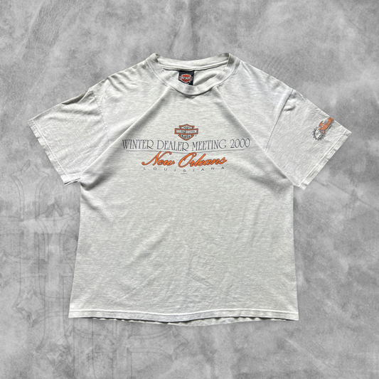 Heather Gray Harley Davidson Sound Of Soul Shirt 2000 (M)