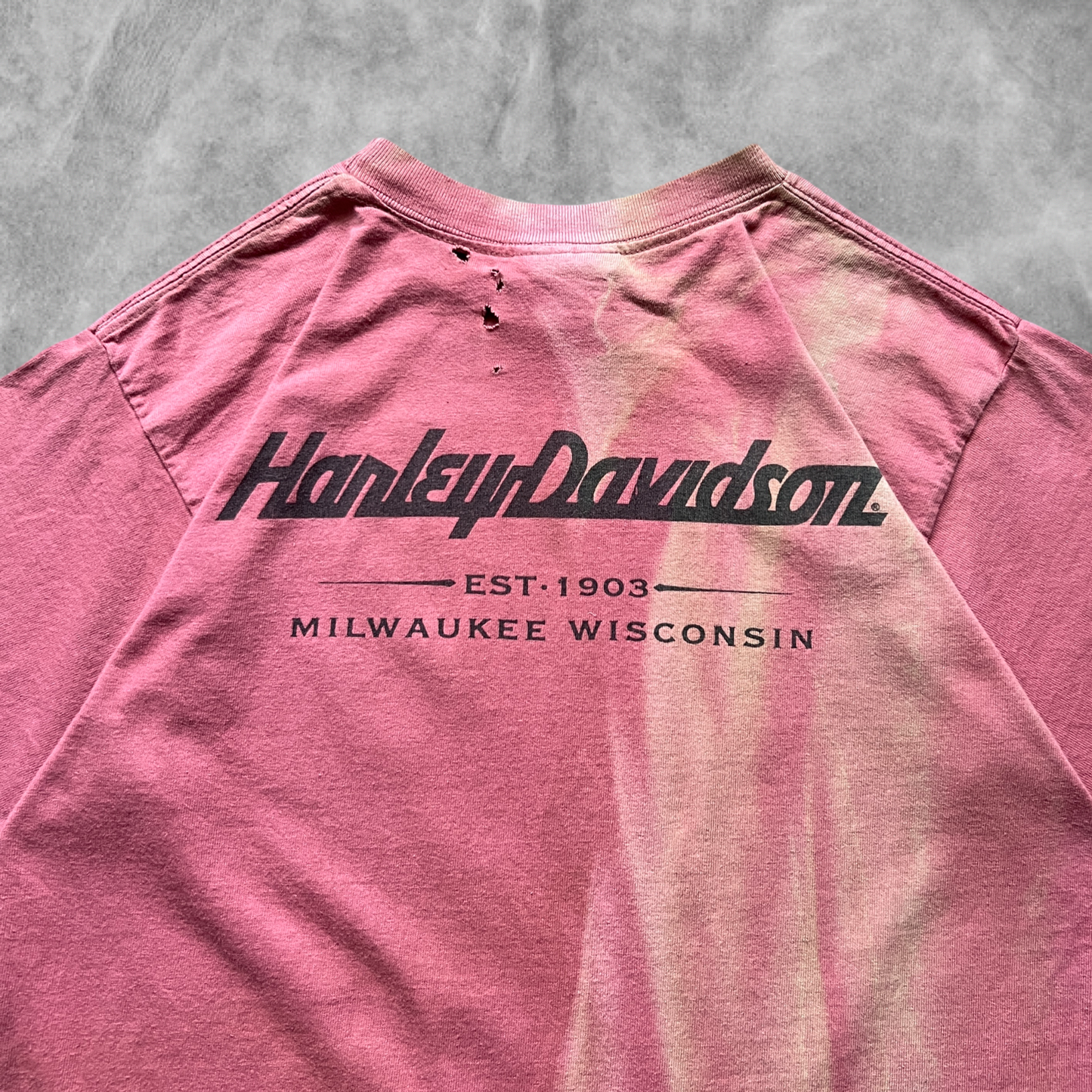 Faded Samon Harley Davidson Shirt 1990s (M)
