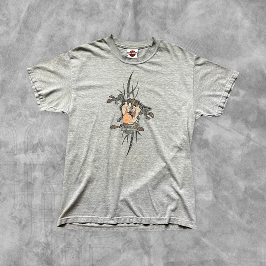 Faded Gray Looney Toons Harley Shirt 2000s (L)