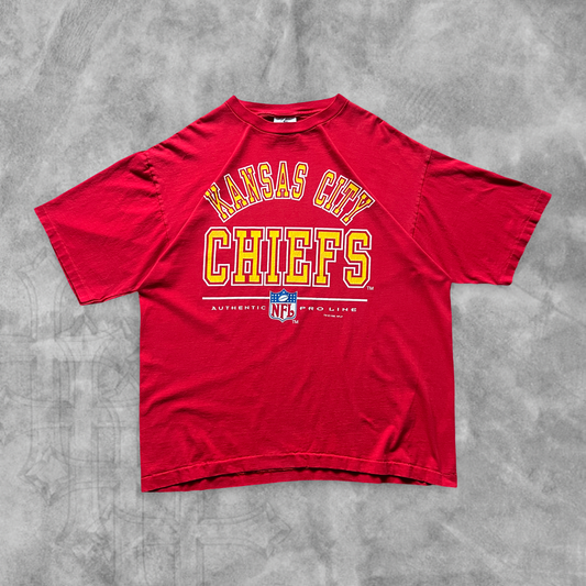 Red Kansas City Chiefs Pro Line Shirt 1995 (XL)