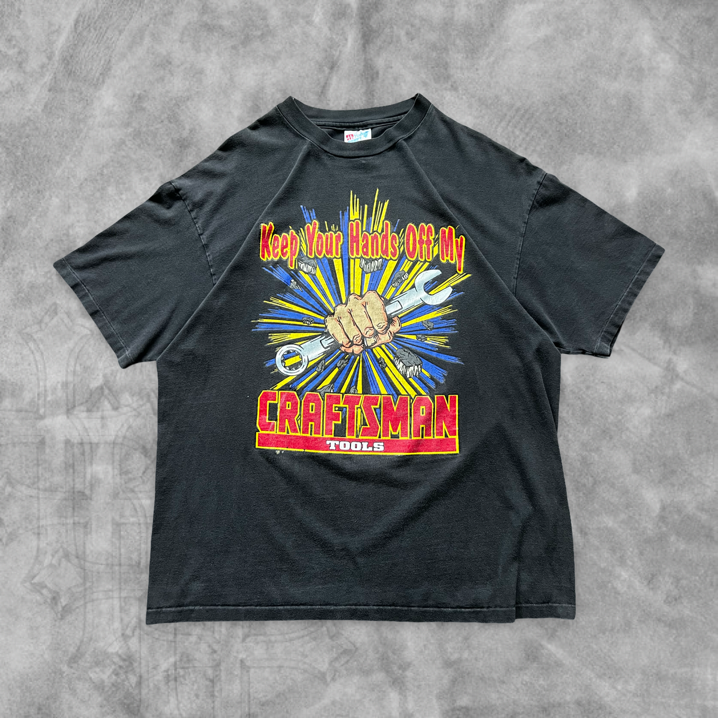 Faded Black Craftsman Tools Shirt 1990s (XL)