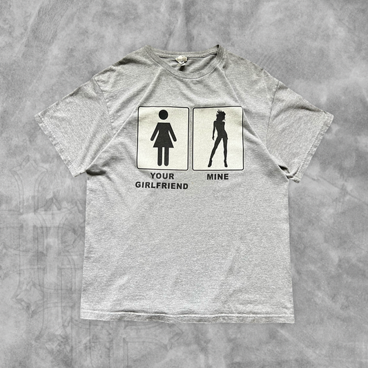Gray Your Girlfriend Shirt 2000s (L)