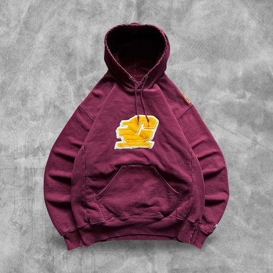 Maroon Central Michigan Hoodie 1990s (M)