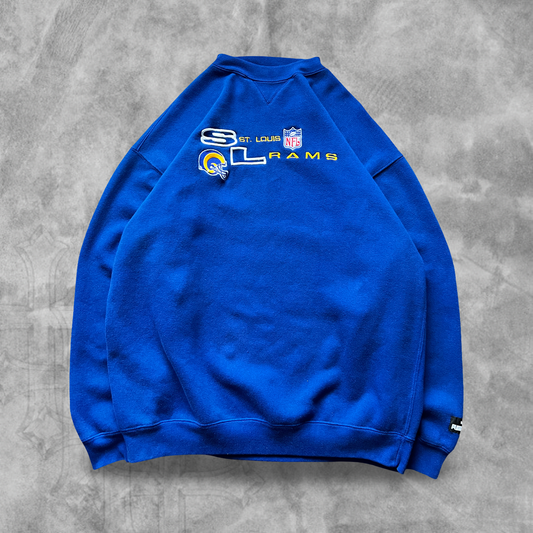 Royal Blue Saint Louis Rams Sweatshirt 1990s (L)