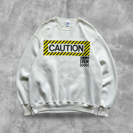 White Need For Speed Pit Crew Sweatshirt 1988 (M)