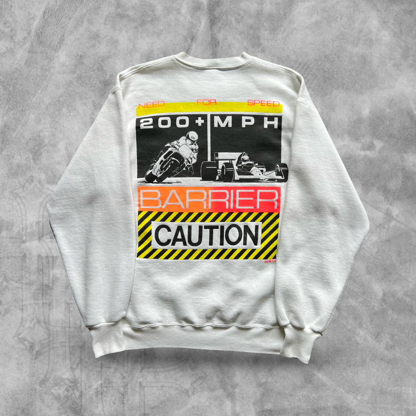 White Need For Speed Pit Crew Sweatshirt 1988 (M)