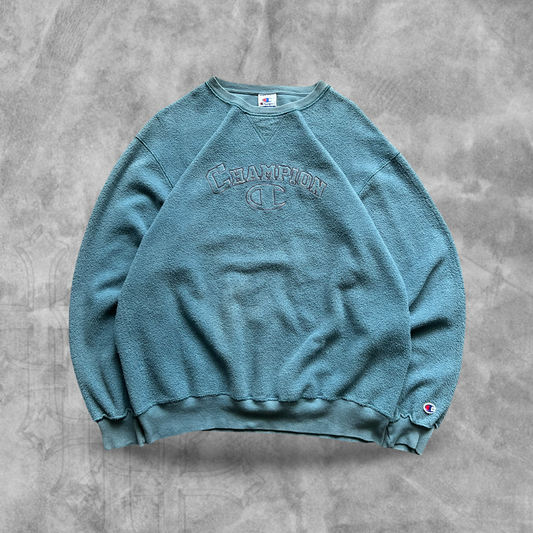 Teal Champion Sweatshirt 1990s (L)