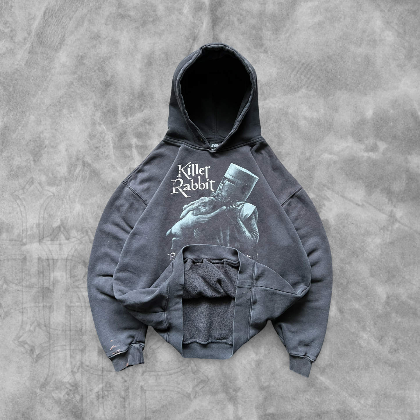 Black Monty Python & The Holy Grail Hoodie 1990s (L)