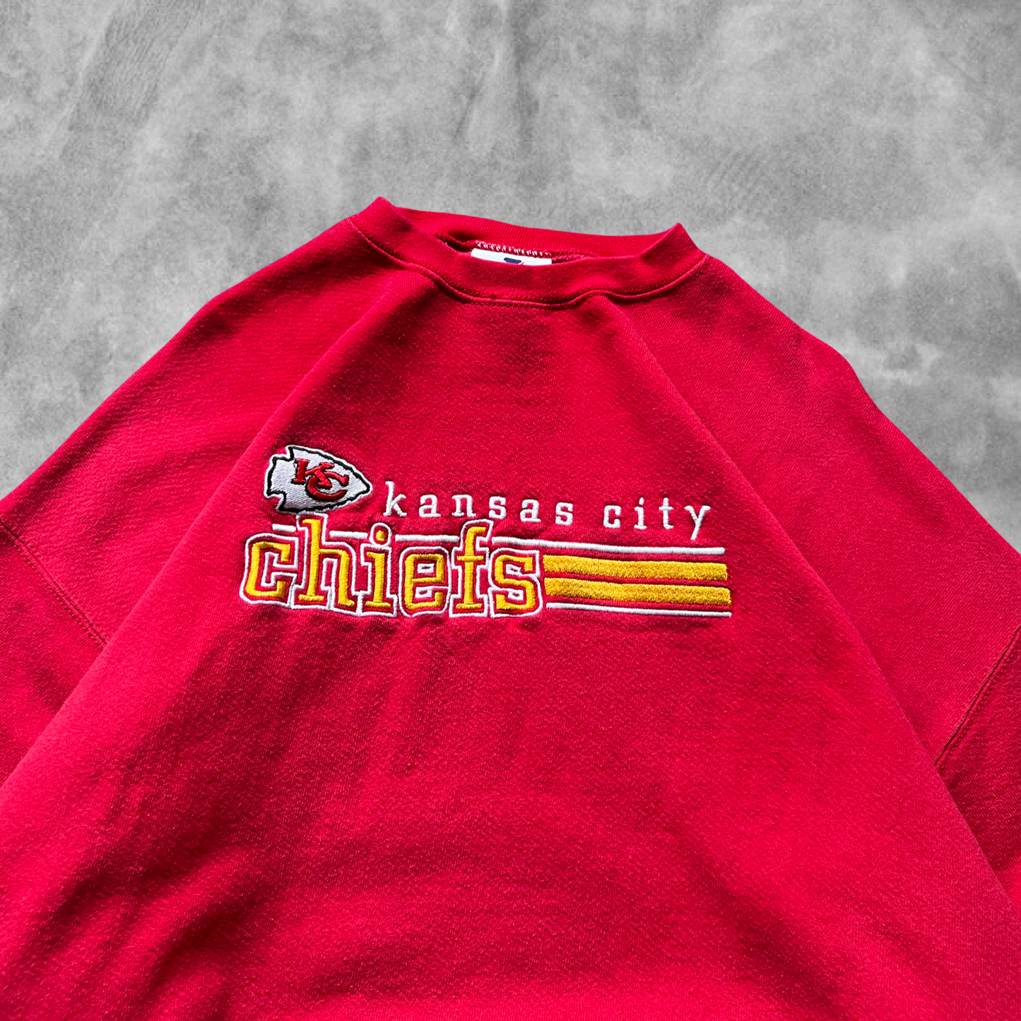 Red Kansas City Chiefs Sweatshirt 1990s (L)